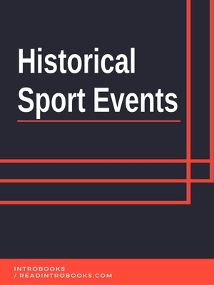 cover image of Historical Sport Events